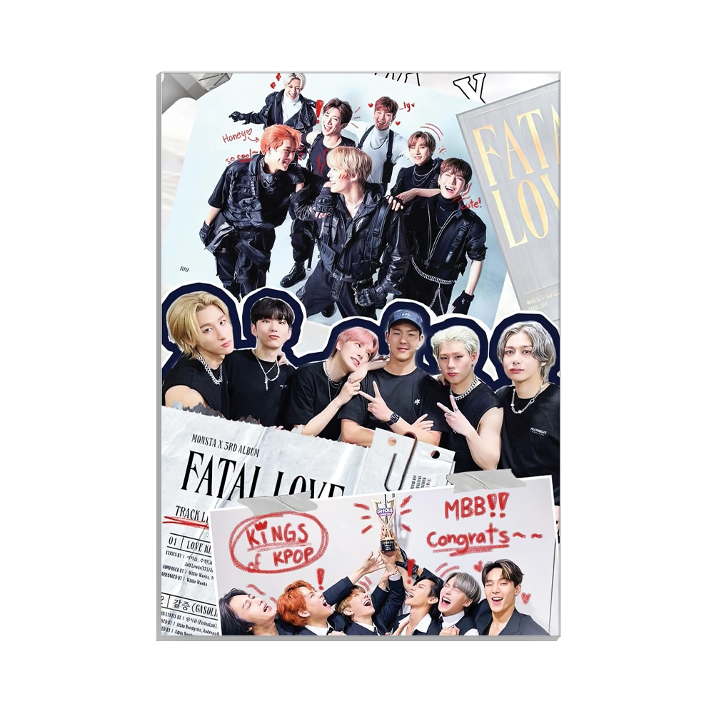 متال پوستر خواننده طرح Monsta x کد MP-20244