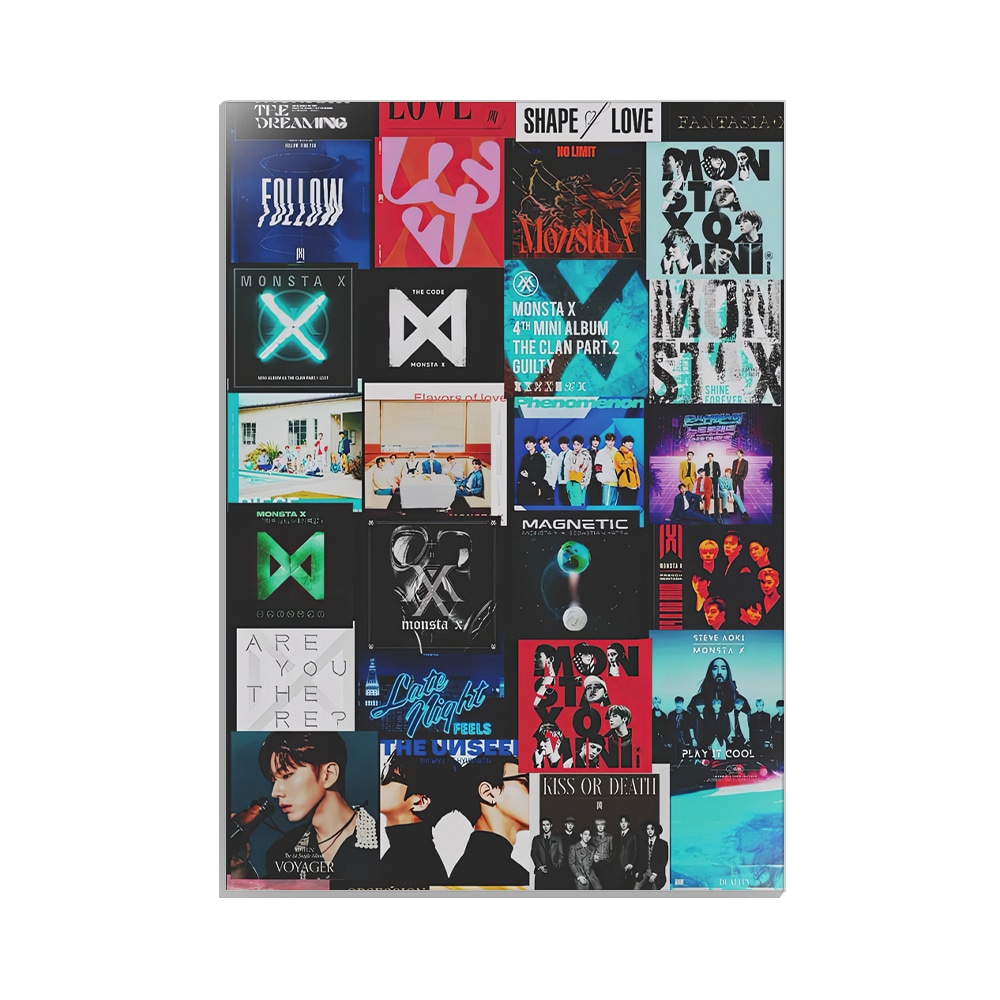 متال پوستر خواننده طرح Monsta x کد MP-20206