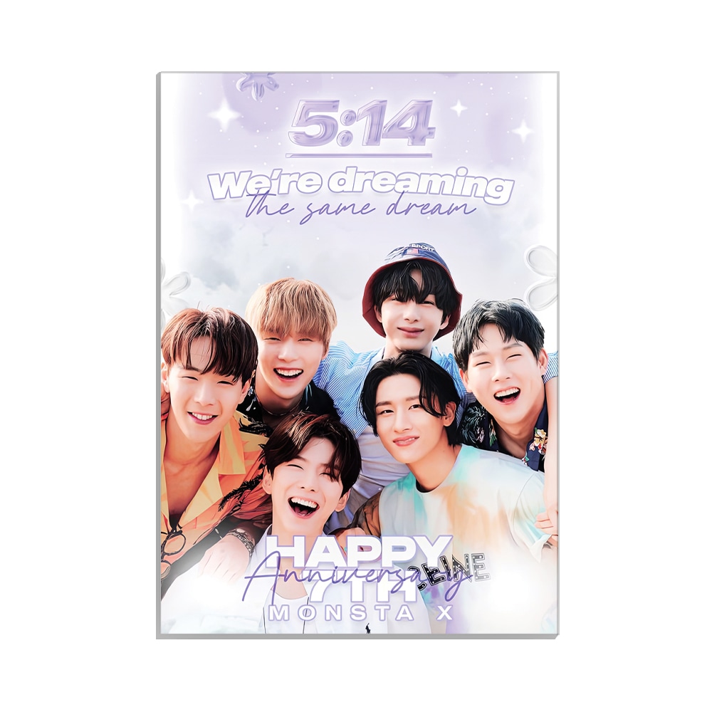متال پوستر خواننده طرح Monsta x کد MP-20226