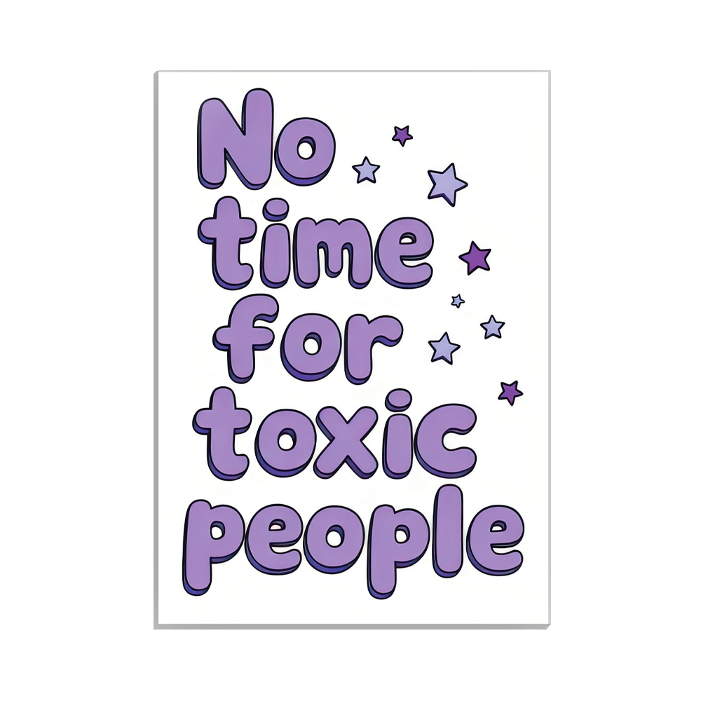 متال پوستر تایپوگرافی طرح toxic کد MP-15104