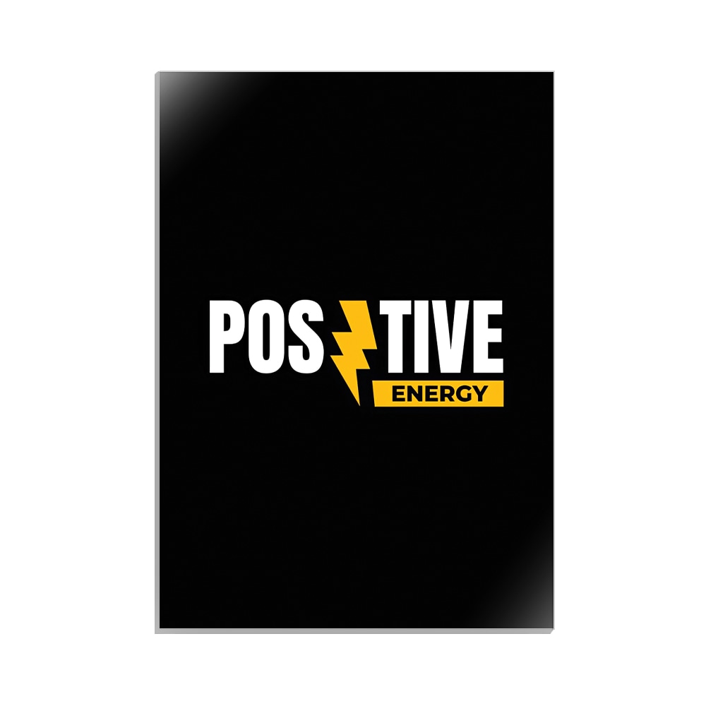 متال پوستر تایپوگرافی طرح positive کد MP-15060