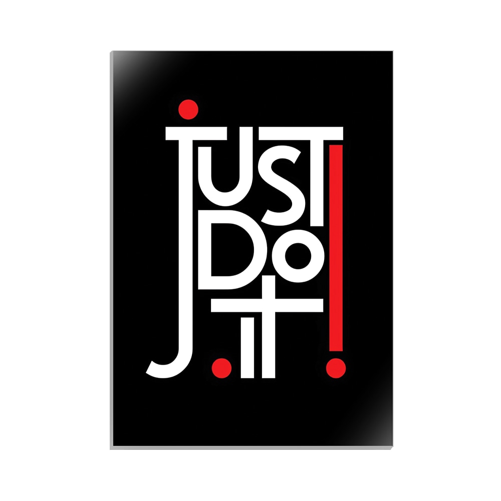 متال پوستر تایپوگرافی طرح just do it کد MP-15063