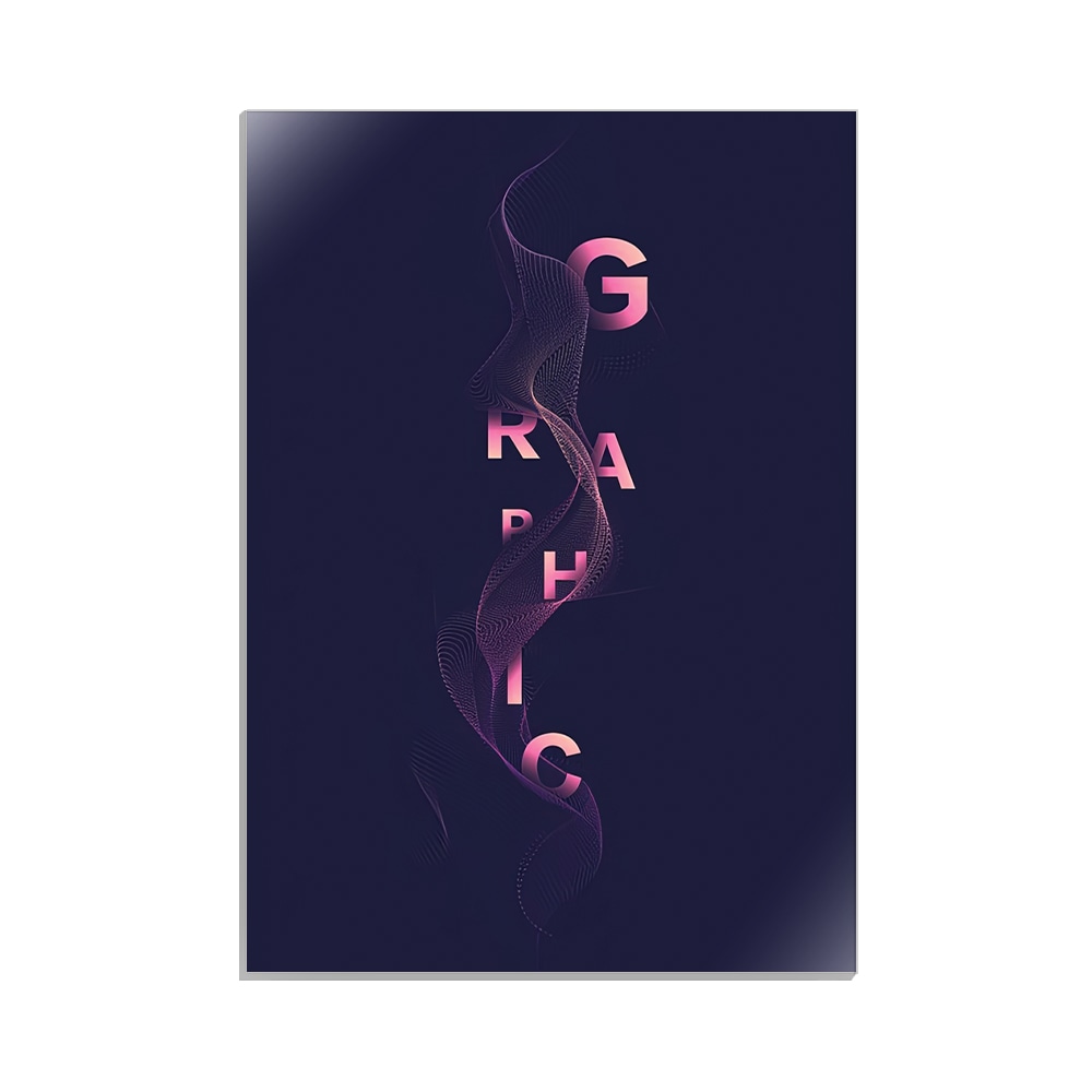 متال پوستر تایپوگرافی طرح graphic کد MP-15074
