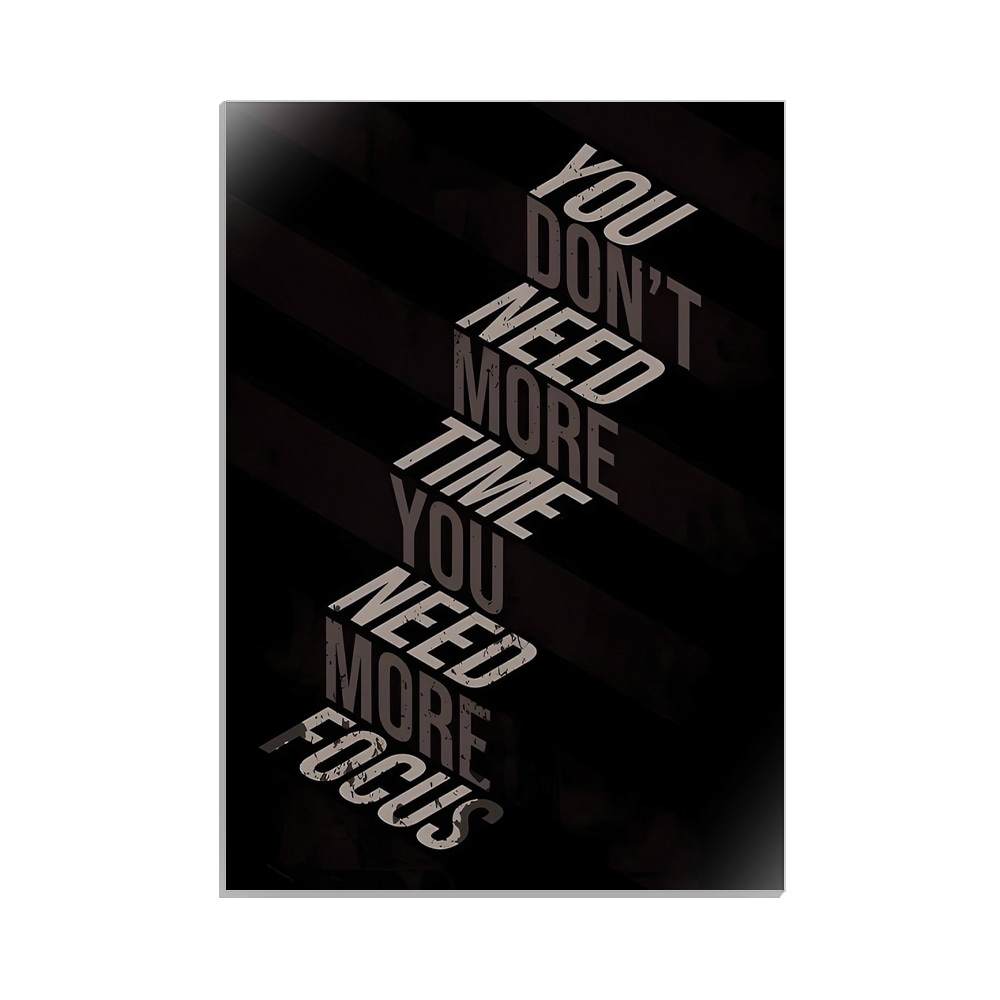 متال پوستر تایپوگرافی طرح focus کد MP-15095