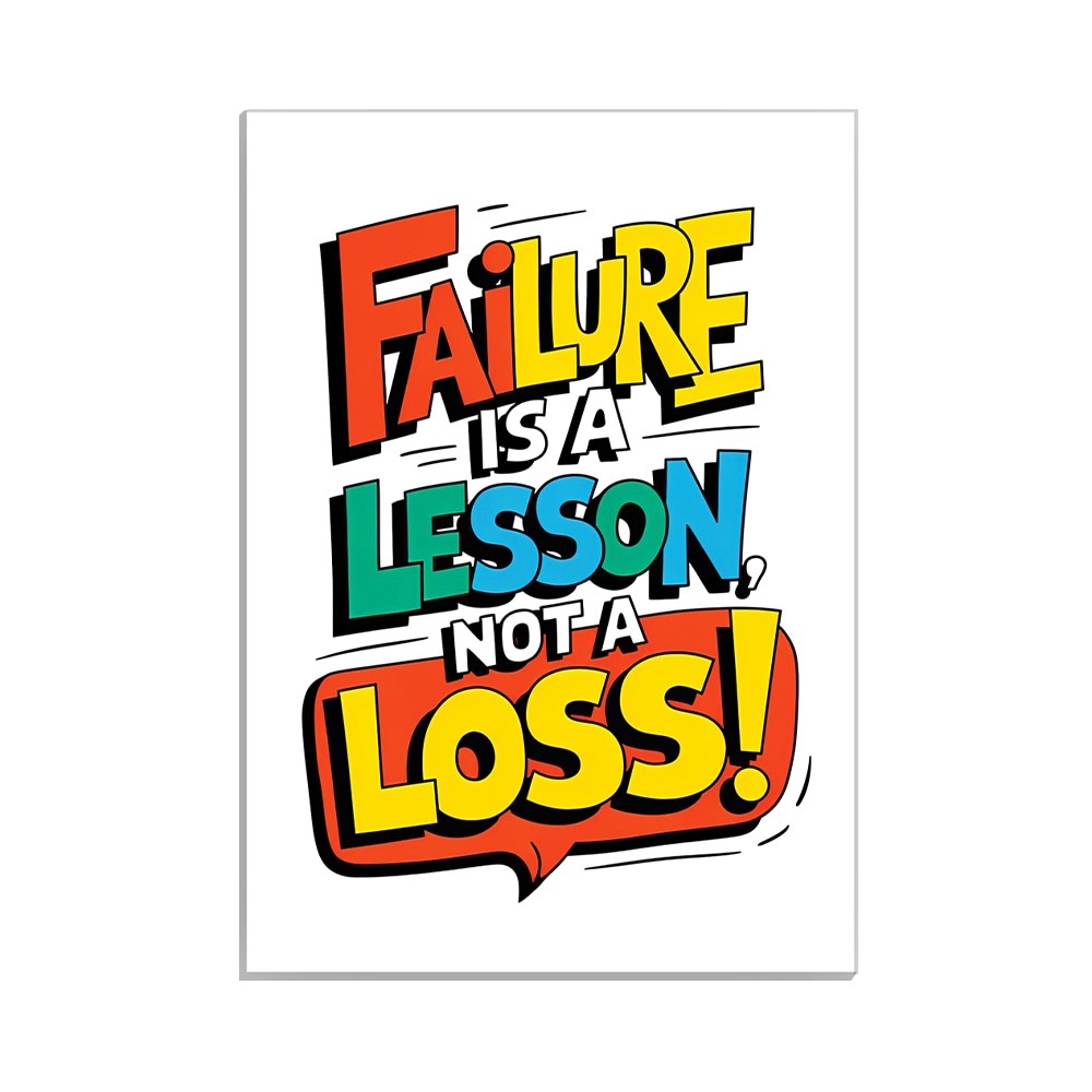 متال پوستر تایپوگرافی طرح failure کد MP-15106