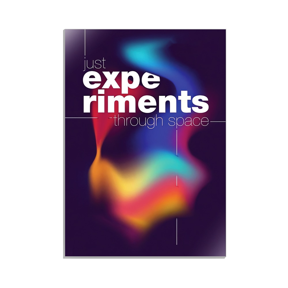 متال پوستر تایپوگرافی طرح experiment کد MP-15080