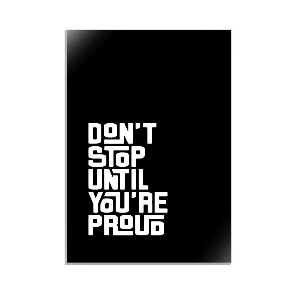 متال پوستر تایپوگرافی طرح dont stop کد MP-15052