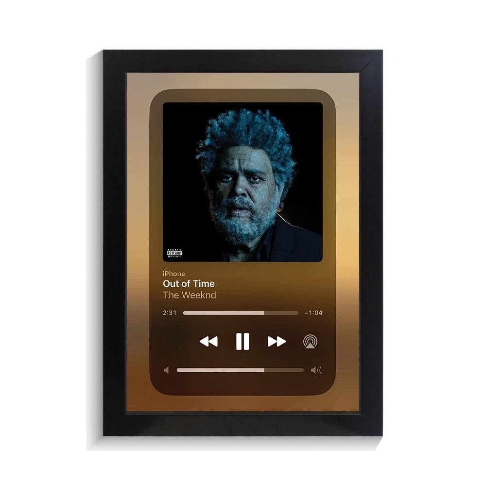 تابلو خواننده طرح موزیک پلیر out of time د ویکند کد PF-20565
