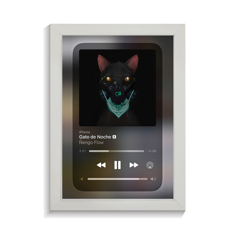 تابلو خواننده طرح موزیک پلیر Gato de Noche بد بانی کد PF-20264