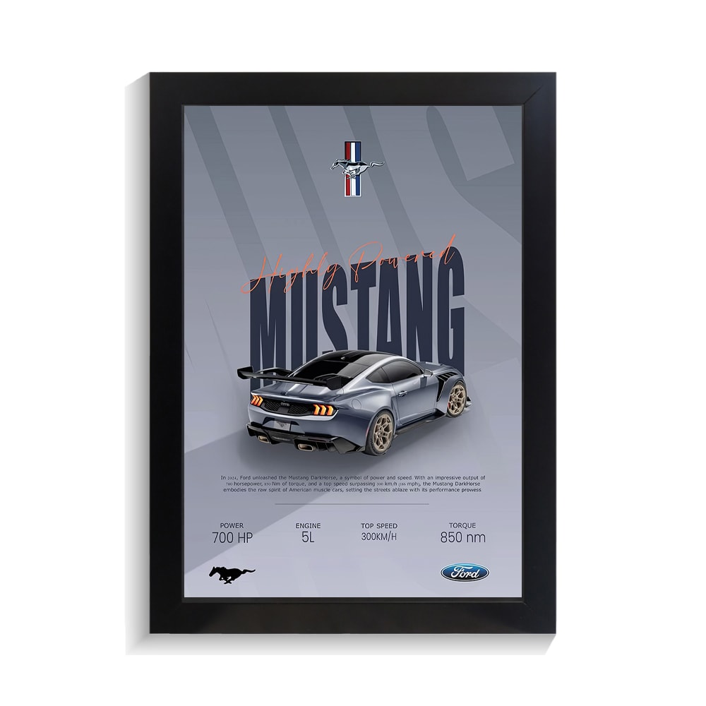 تابلو ماشین طرح فورد موستانگ کد PF-23725