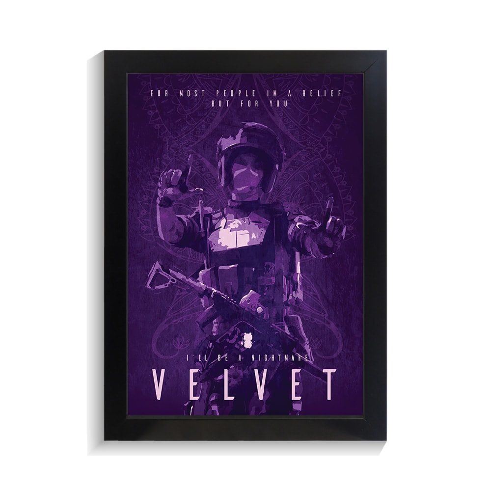 تابلو گیمینگ طرح velvet رینبو سیکس کد PF-30255