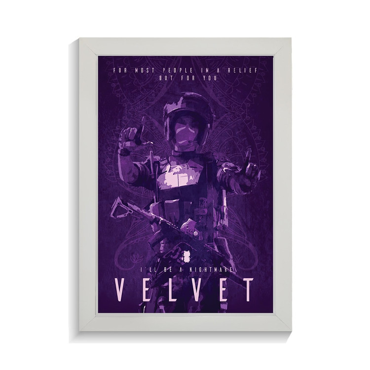 تابلو گیمینگ طرح velvet رینبو سیکس کد PF-30255