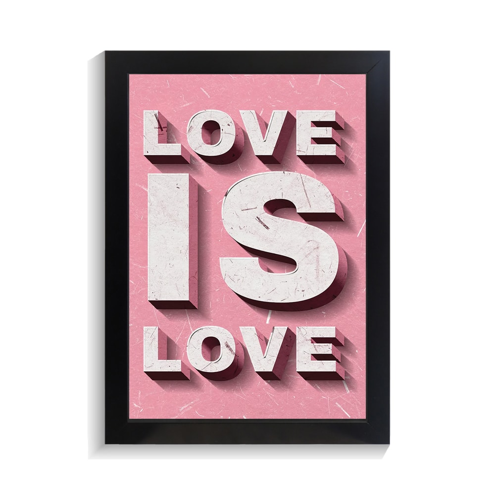 تابلو عاشقانه طرح love is love کد PF-27070