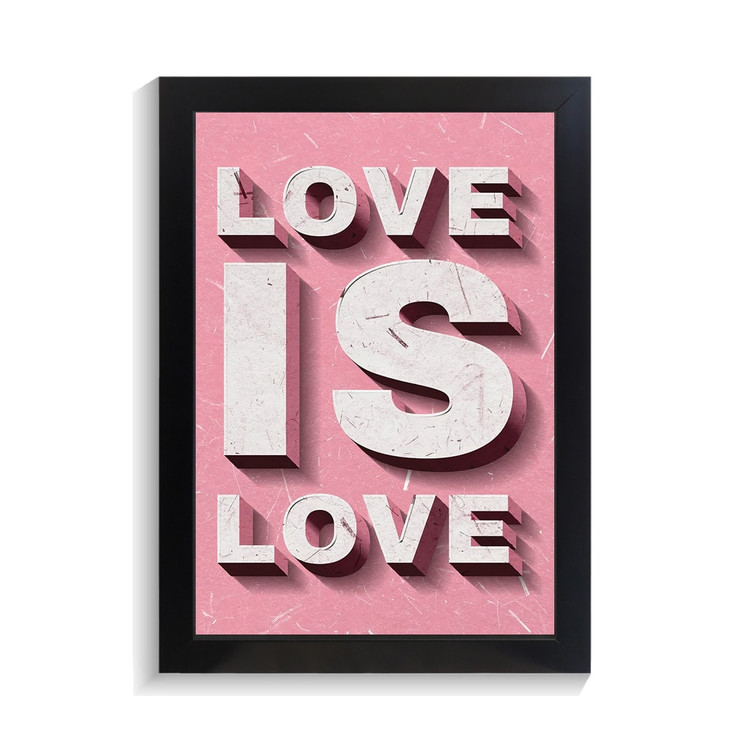 تابلو عاشقانه طرح love is love کد PF-27070