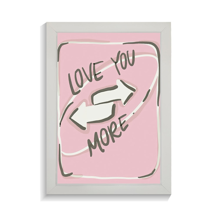 تابلو عاشقانه طرح love you more کد PF-27083