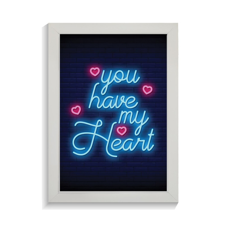 تابلو عاشقانه طرح my heart کد PF-27087