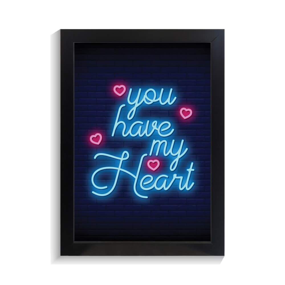 تابلو عاشقانه طرح my heart کد PF-27087