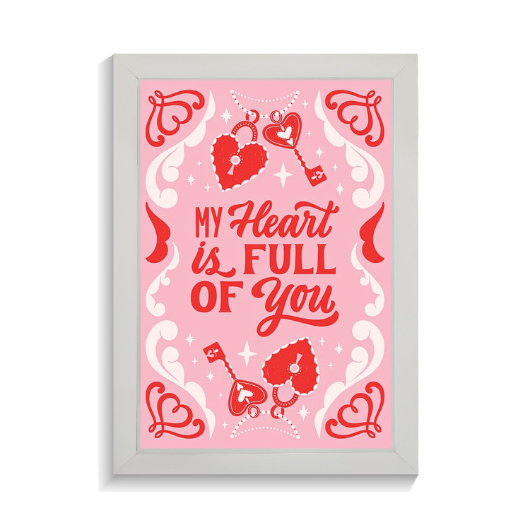 تابلو عاشقانه طرح my heart کد PF-27069