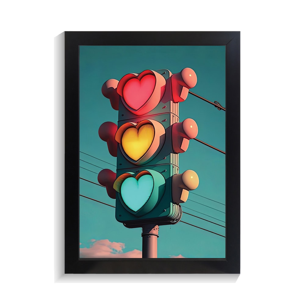تابلو عاشقانه طرح  heart کد PF-27035