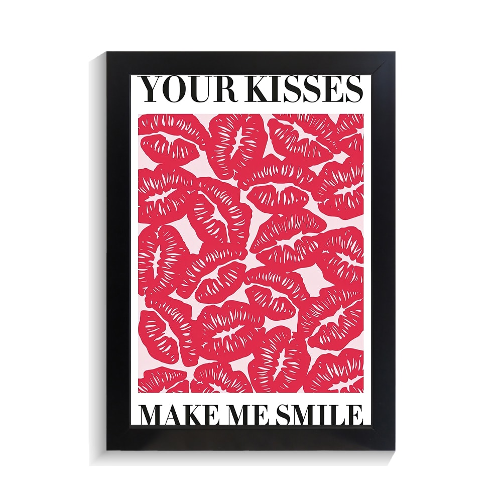 تابلو عاشقانه طرح kisses کد PF-27036
