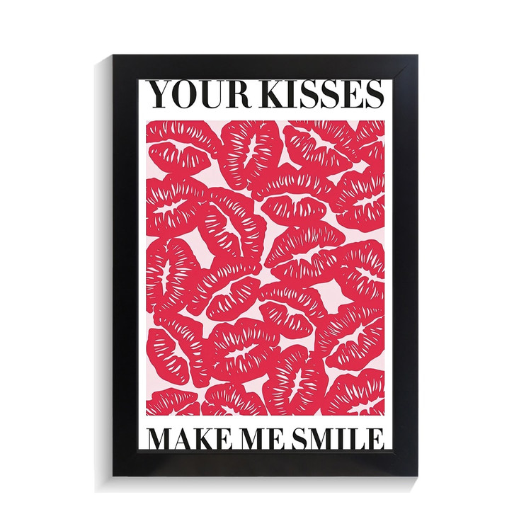 تابلو عاشقانه طرح kisses کد PF-27036