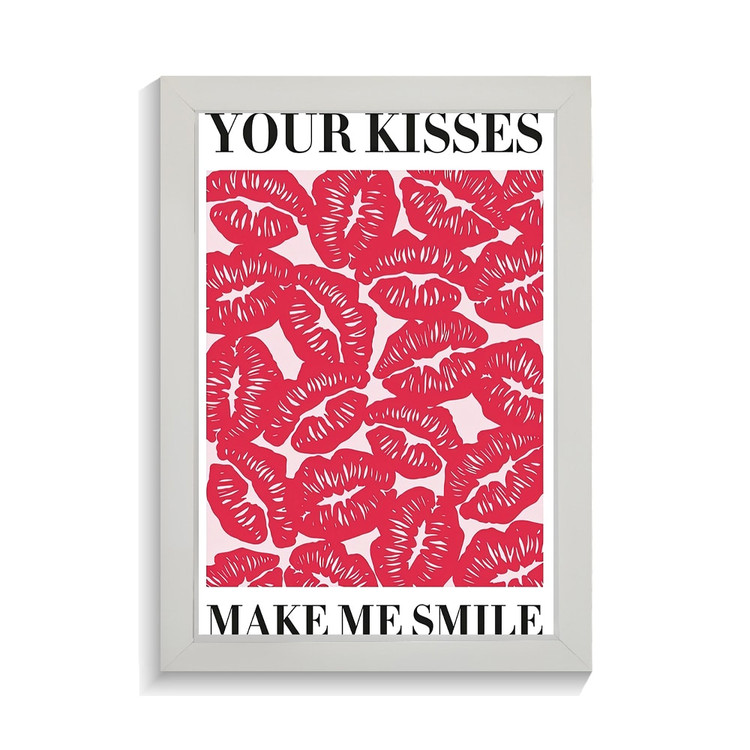 تابلو عاشقانه طرح kisses کد PF-27036