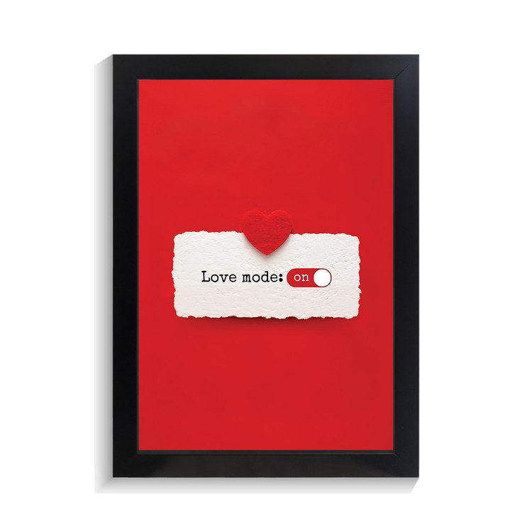 تابلو عاشقانه طرح love mode کد PF-27057