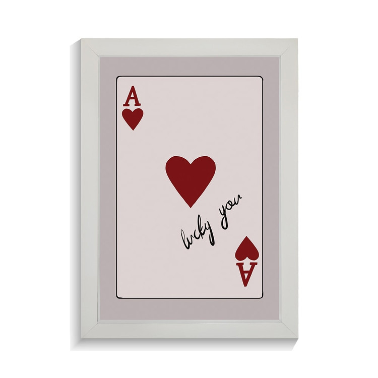 تابلو عاشقانه طرح lucky you کد PF-27047