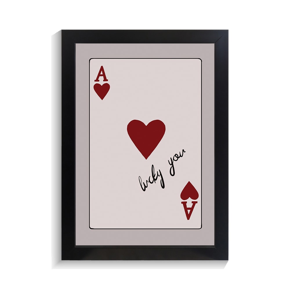 تابلو عاشقانه طرح lucky you کد PF-27047
