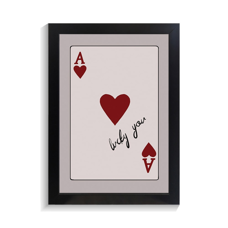 تابلو عاشقانه طرح lucky you کد PF-27047