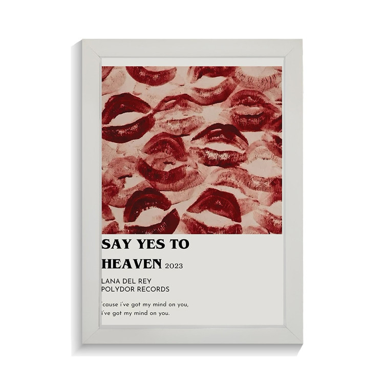تابلو عاشقانه طرح say yes to heaven کد PF-27056