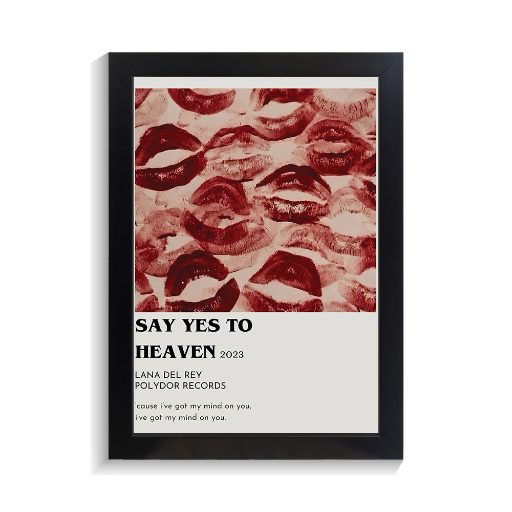 تابلو عاشقانه طرح say yes to heaven کد PF-27056