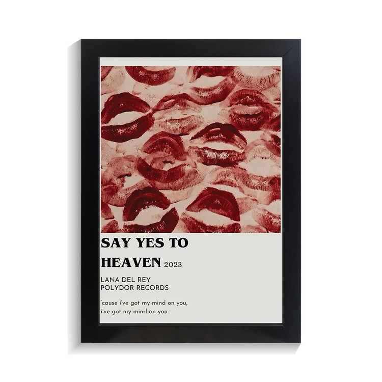 تابلو عاشقانه طرح say yes to heaven کد PF-27056