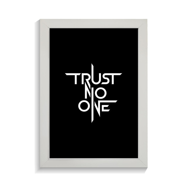 تابلو تایپوگرافی طرح trust no one کد PF-15054