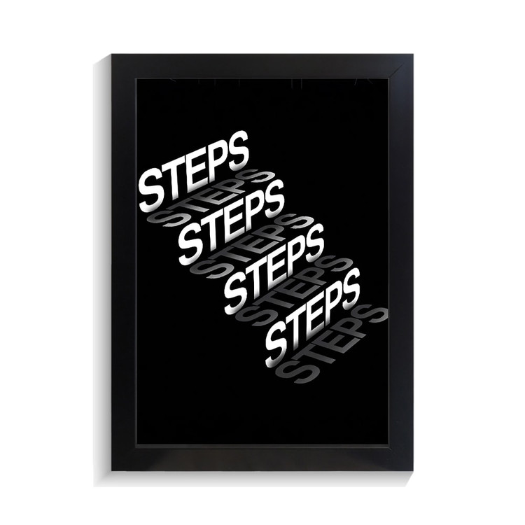 تابلو تایپوگرافی طرح steps کد PF-15086