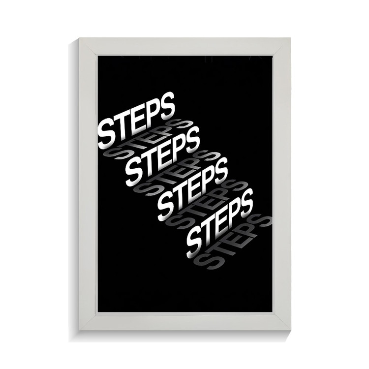 تابلو تایپوگرافی طرح steps کد PF-15086