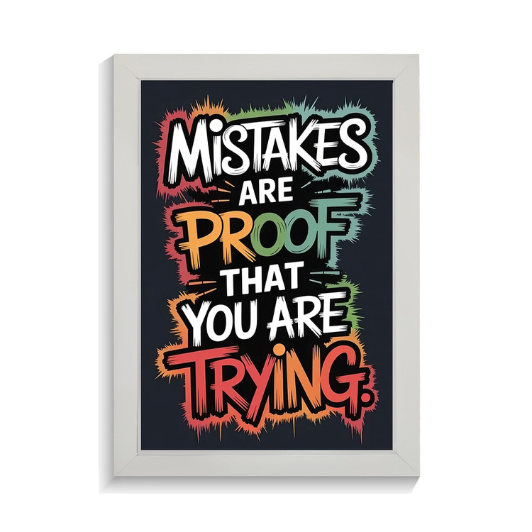 تابلو تایپوگرافی طرح mistakes کد PF-15044