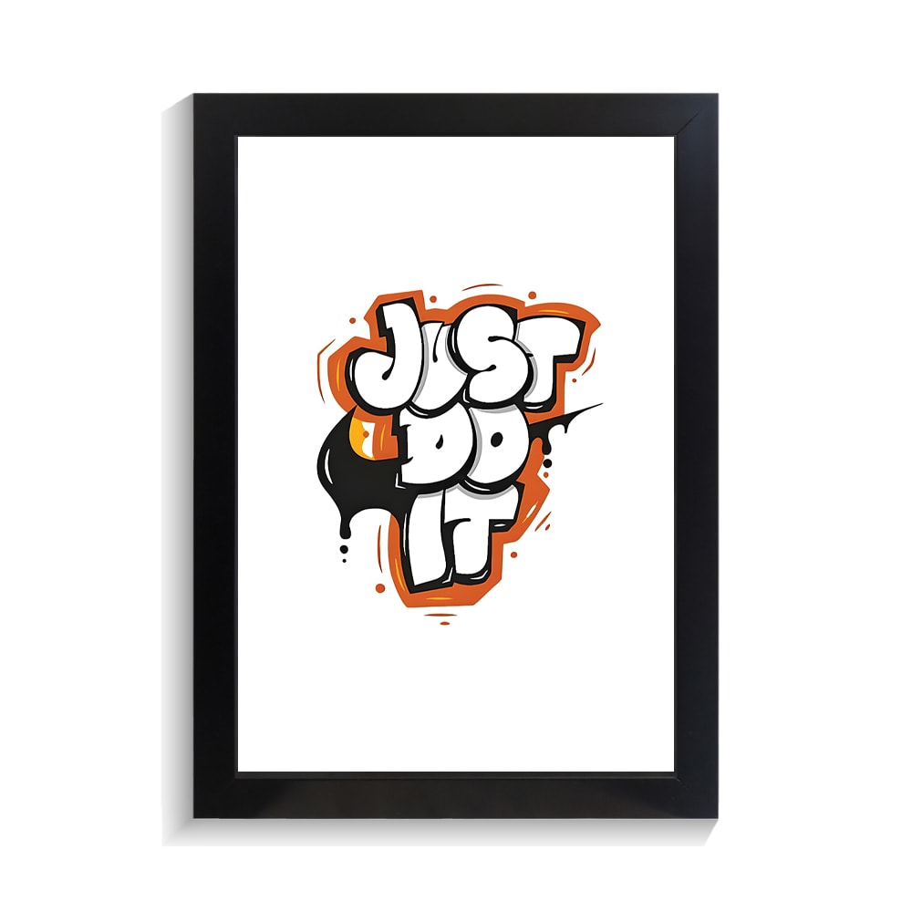 تابلو تایپوگرافی طرح just do it کد PF-15055