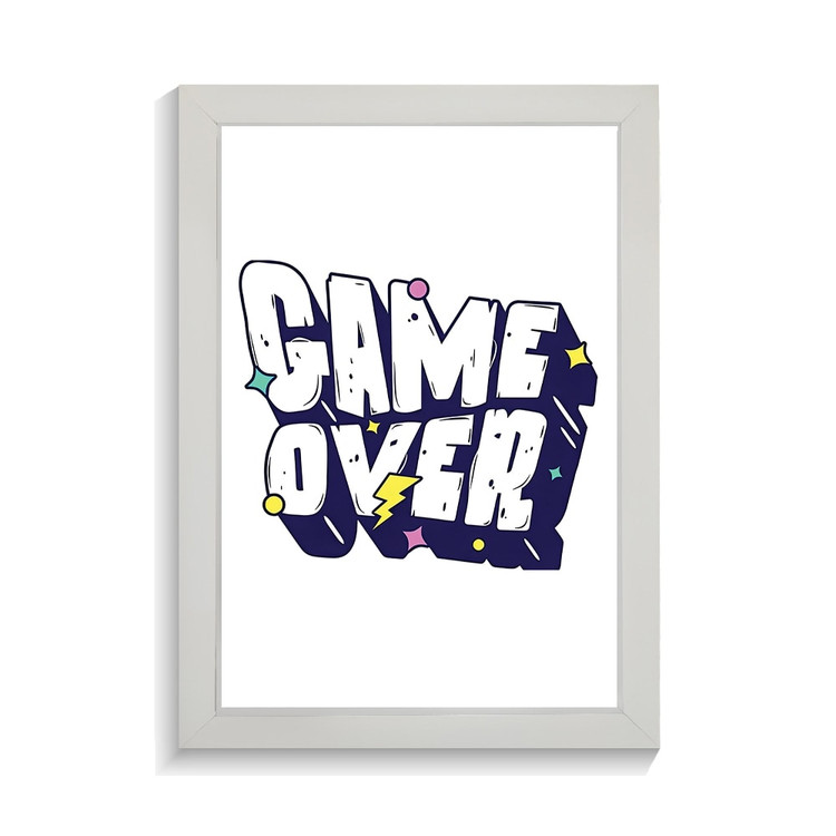 تابلو تایپوگرافی طرح game over کد PF-15057