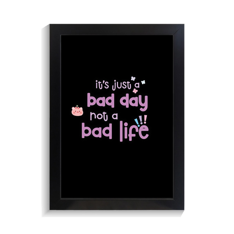 تابلو تایپوگرافی طرح bad day کد PF-15051