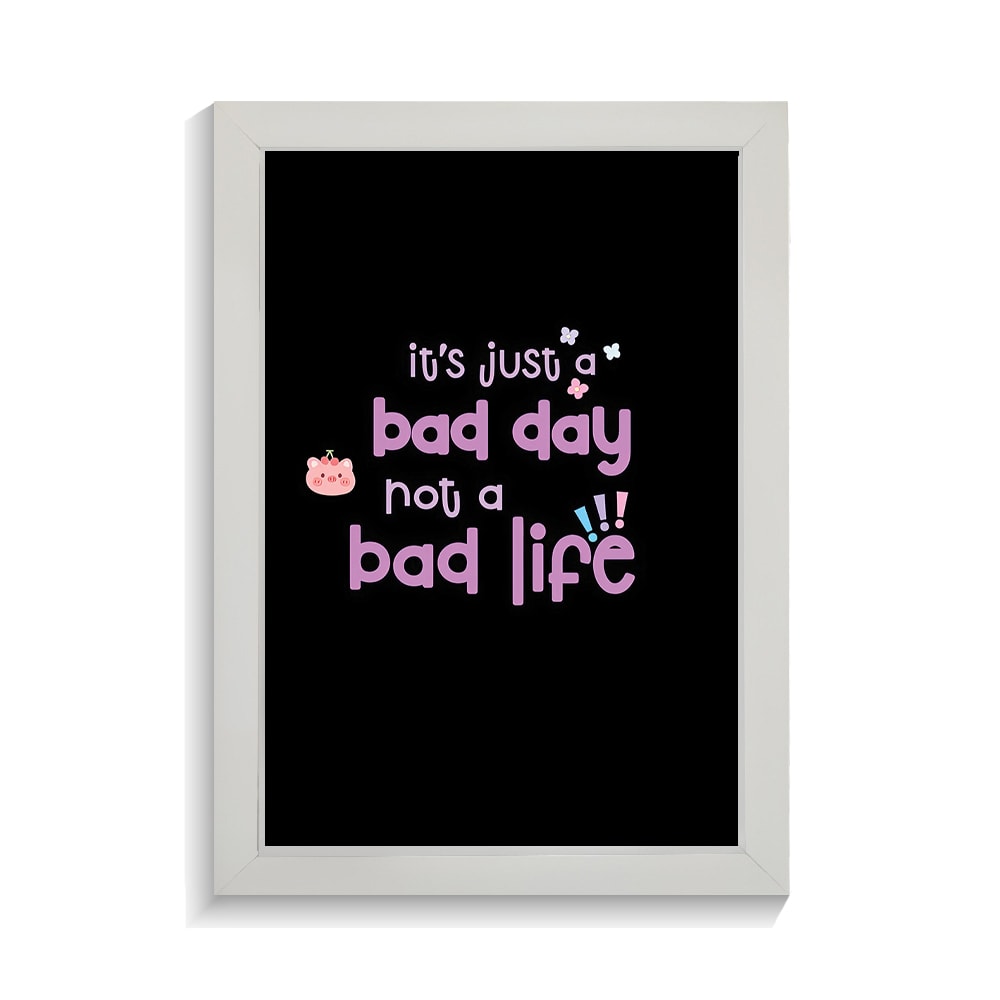 تابلو تایپوگرافی طرح bad day کد PF-15051