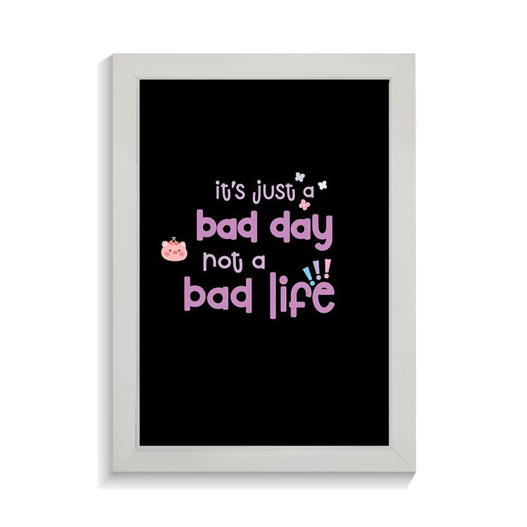 تابلو تایپوگرافی طرح bad day کد PF-15051