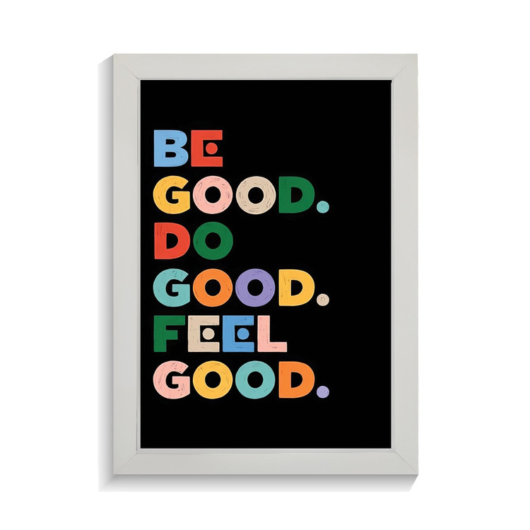 تابلو تایپوگرافی طرح be good کد PF-15045