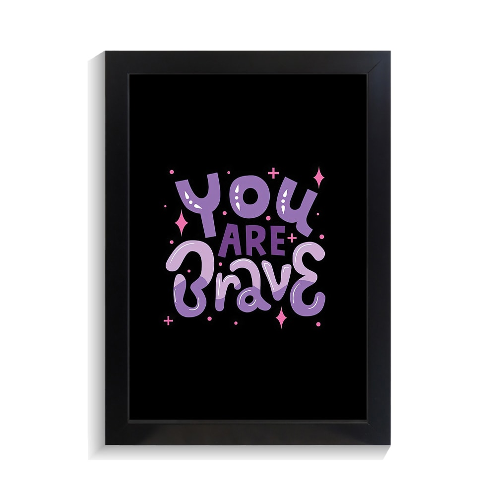 تابلو تایپوگرافی طرح brave کد PF-15050