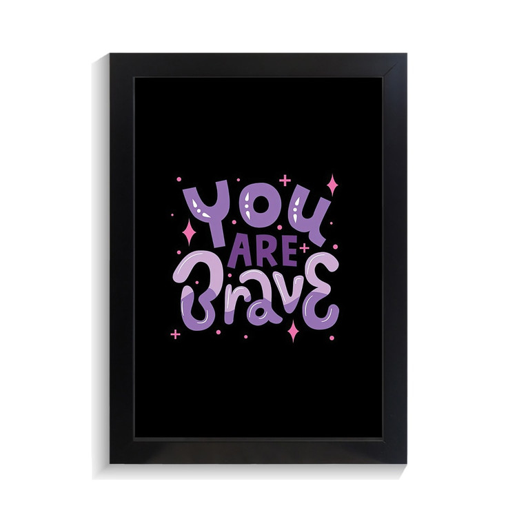 تابلو تایپوگرافی طرح brave کد PF-15050