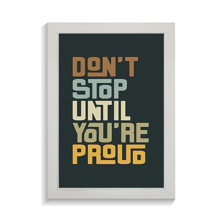 تابلو تایپوگرافی طرح dont stop کد PF-15043