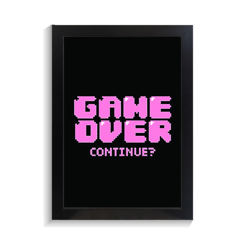 تابلو گیمینگ طرح GAME OVER کد PF-30001