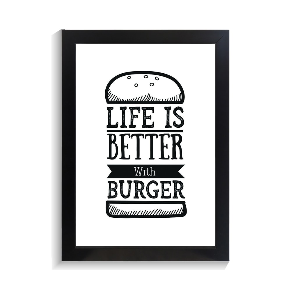 تابلو کافه و رستوران طرح BURGER کد PF-29008