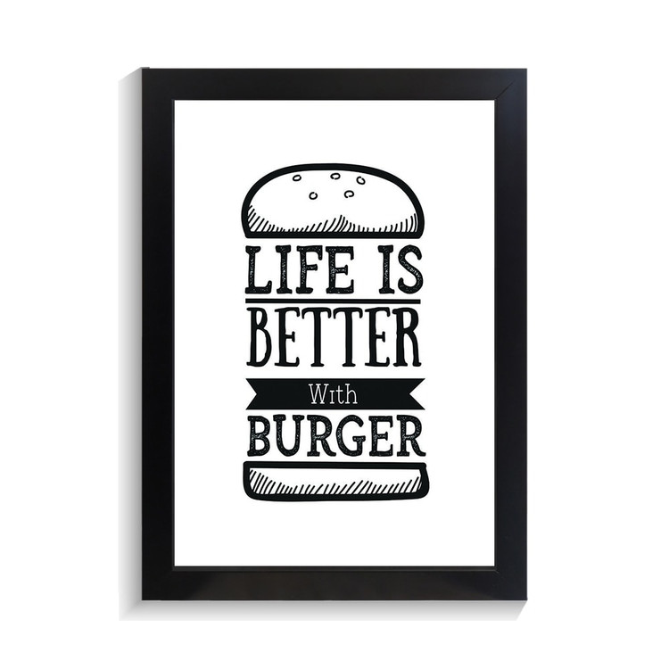 تابلو کافه و رستوران طرح BURGER کد PF-29008