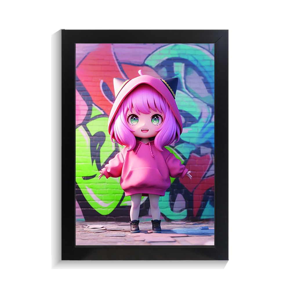 تابلو انیمه ای طرح ANIME GIRL کد PF-11045